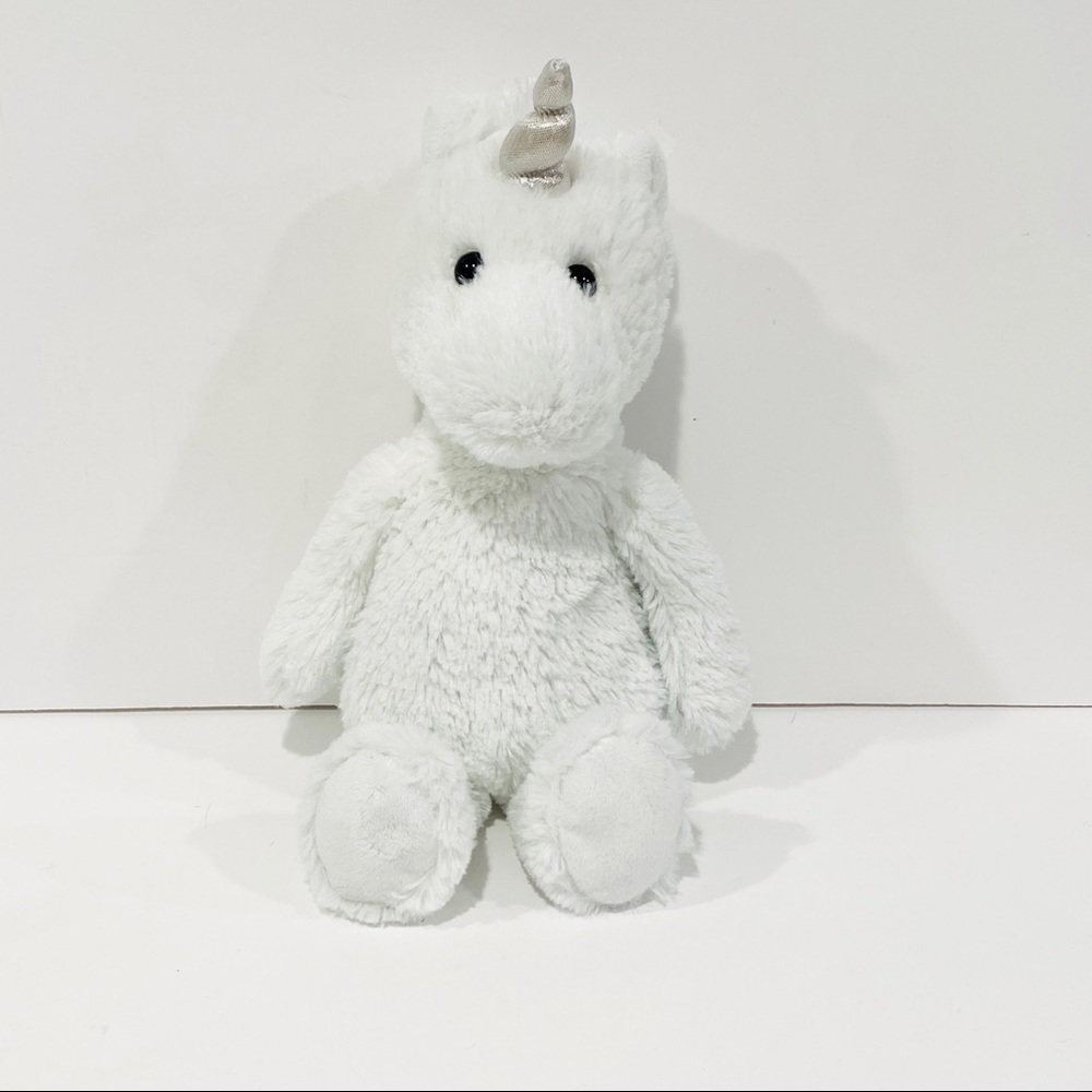 Aurora Cuddly Friends 12” White Unicorn Plush Stuffed Animal